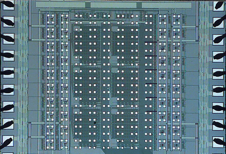 A field Programmable Opto-Electronic IC (before GaAs IO added)