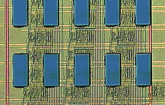 Field-programmable Opto-Electronic IC; CMOS substrate with GaAs optical IO